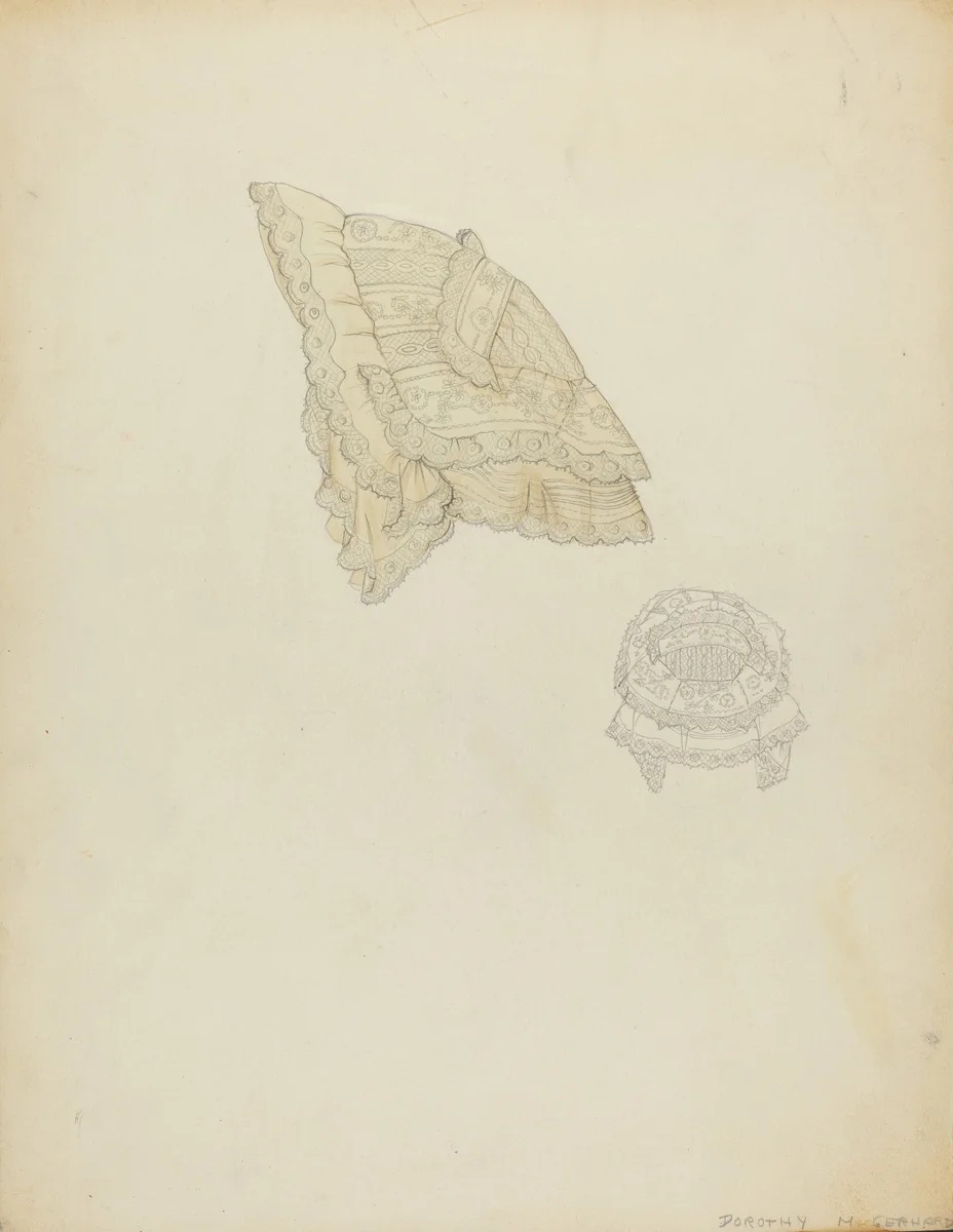 Cap by Dorothy M. Gerhard, index of american design, 1940