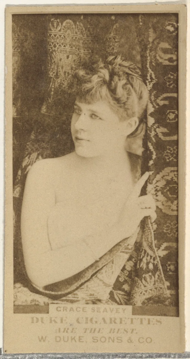 Grace Seavey, from the Actors and Actresses series (N145-7) issued by Duke Sons & Co. to promote Duke Cigarettes by W. Duke, Sons & Co., photograph, 1880-1889