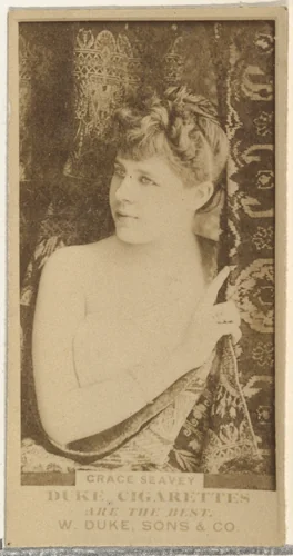 Grace Seavey, from the Actors and Actresses series (N145-7) issued by Duke Sons & Co. to promote Duke Cigarettes by W. Duke, Sons & Co., photograph, 1880-1889