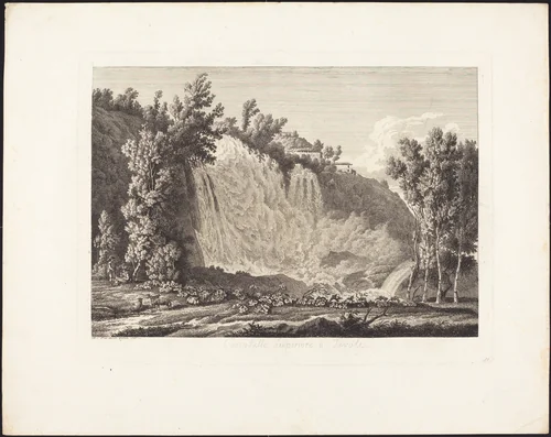Cascatella Superiore a Tivoli by Albert Christoph Dies, portfolio, 1755-1822