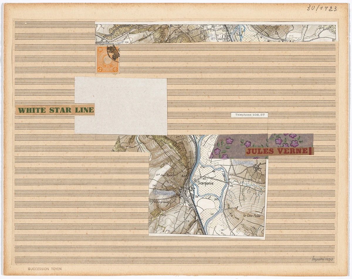 White Star Line by Jindřich Štyrský, drawing, 1923