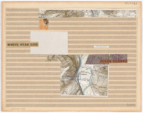 White Star Line by Jindřich Štyrský, drawing, 1923