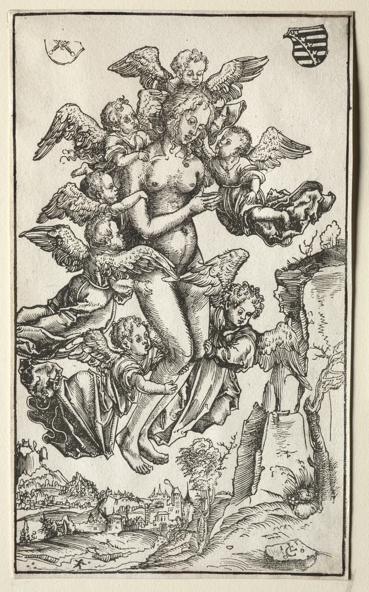 The Ecstasy of Saint Mary Magdalene by Lucas Cranach, print, 1506
