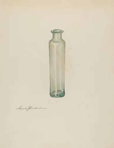Medicine Bottle by Frank Budash, index of american design, 1938