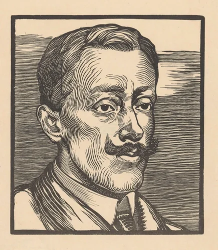 Portret van François Gérard Waller by Johannes Josephus Aarts, print, 1881-1934