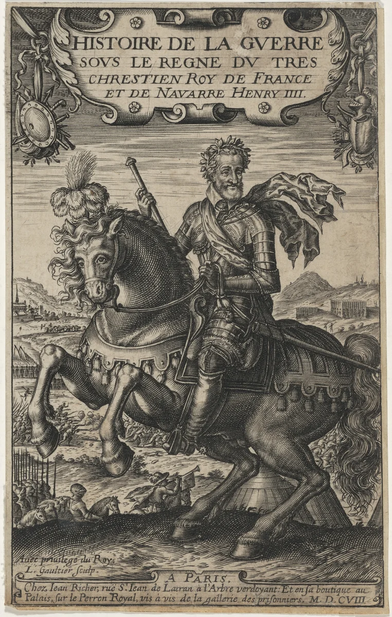 Henry IV by Léonard Gaultier, print, 1561-1641