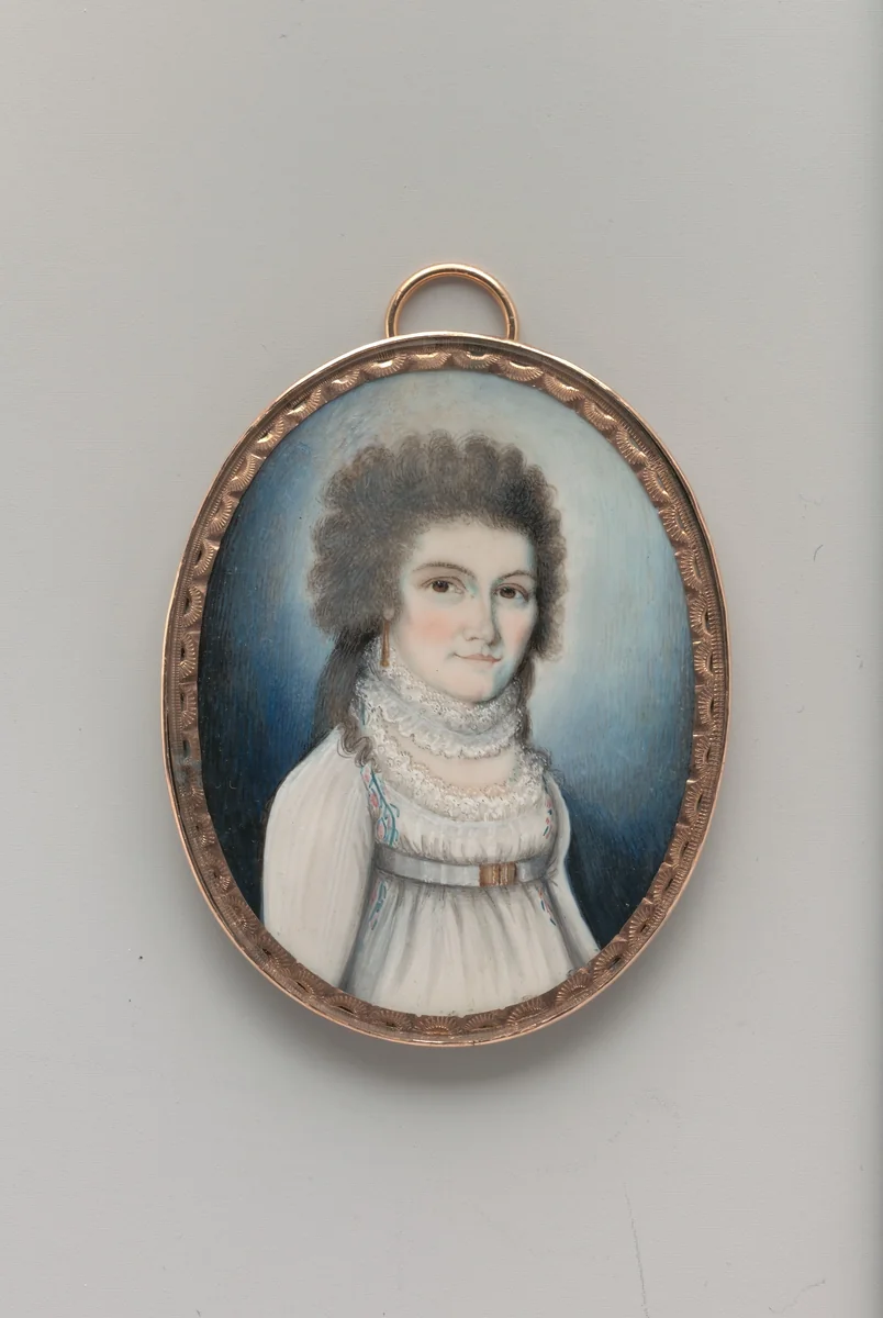Clarissa Storrs by William Verstille, artwork, 1792-1795