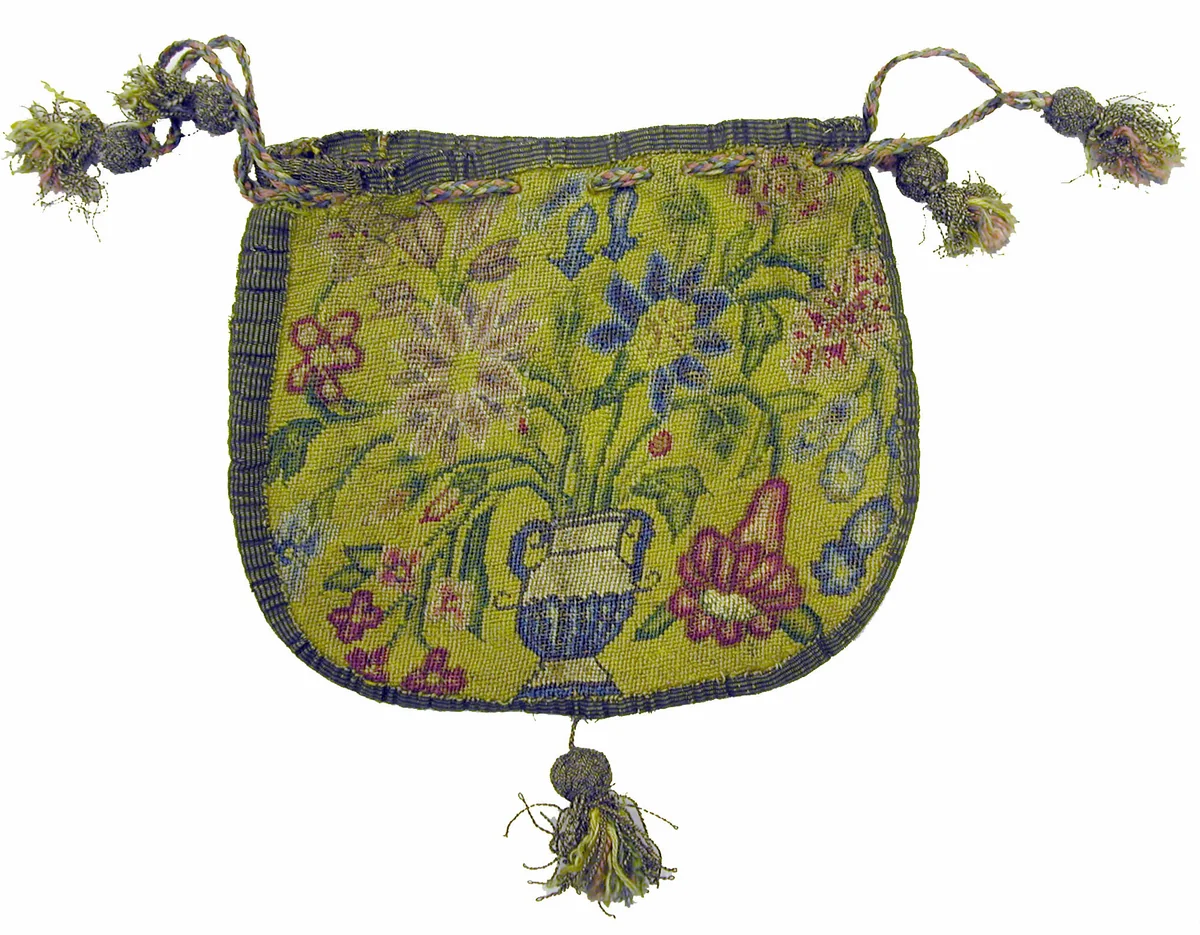 Bag by England, textile, 1601-1700