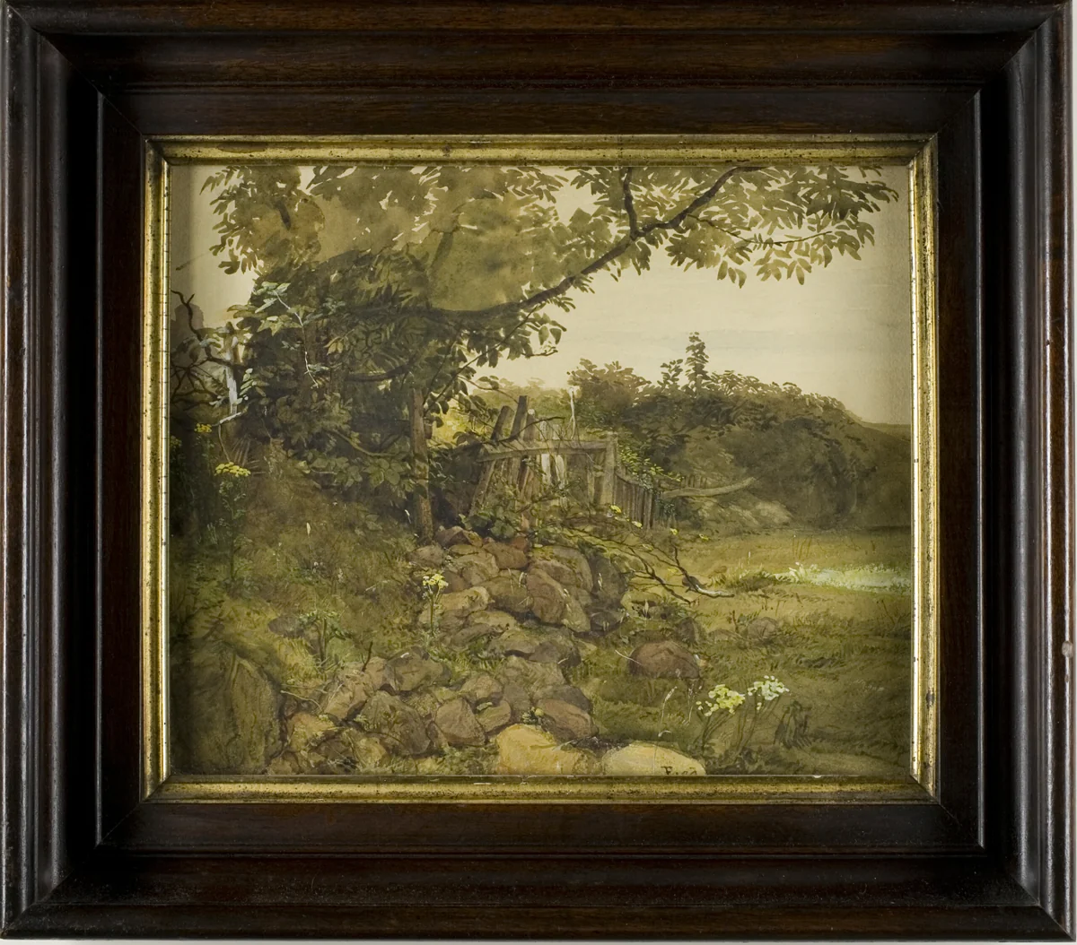 The Old Fence by Thomas Faed, print, 1846-1900