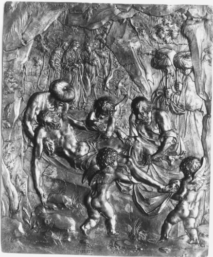Entombment by Monogrammist CB, metalwork, 1585-1615