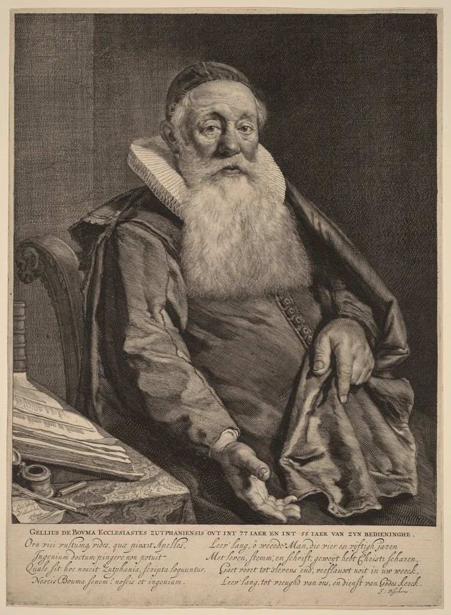 Gellius de Bouma by Cornelis Visscher, print, 1629-1662