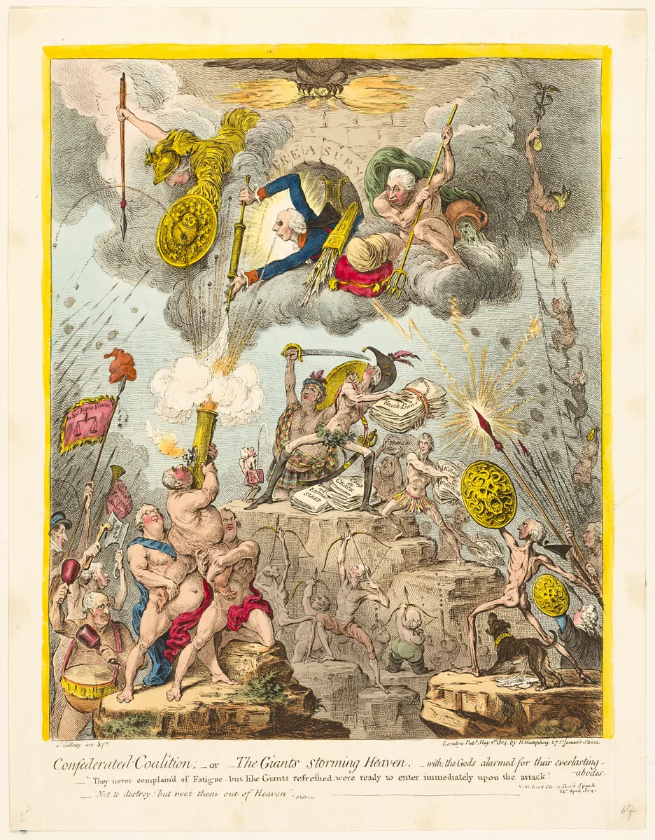 Confederated Coalition by James Gillray, print, 1804