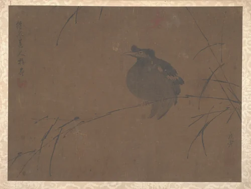 Mynah on Reed by Fulan Taorên, painting, 1368-1644