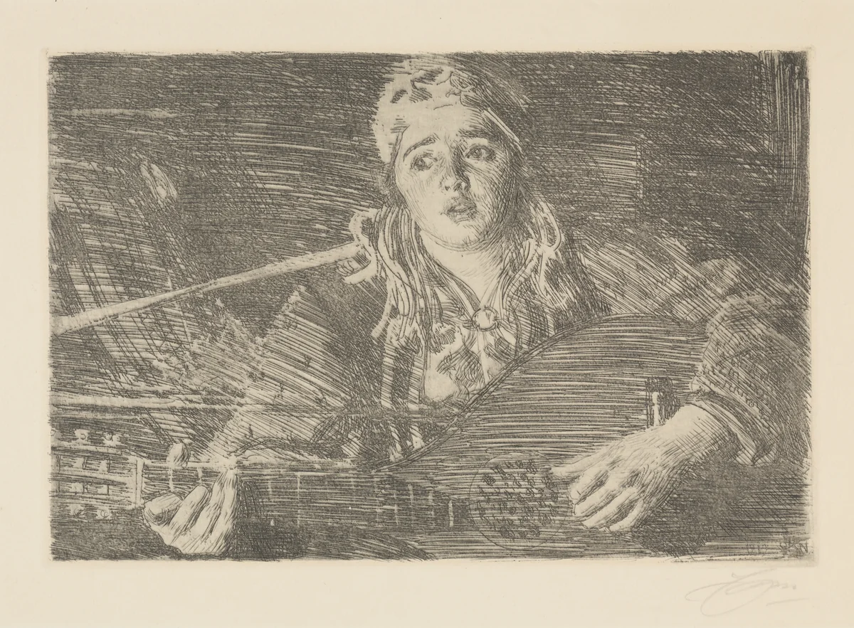 Ols Maria by Anders Zorn, print, 1919