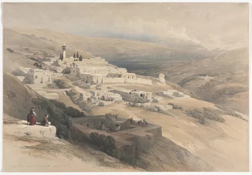 Convent of the Terra-Santa, Nazareth by David Roberts, print, 1839