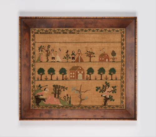 Sampler by Ann Magdalen Yates, artwork, 1799-1805