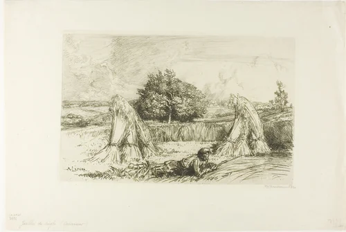 Sheaves of Rye by Louis Auguste Lepère, print, 1913