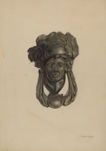 Door Knocker by Grace Halpin, index of american design, 1937