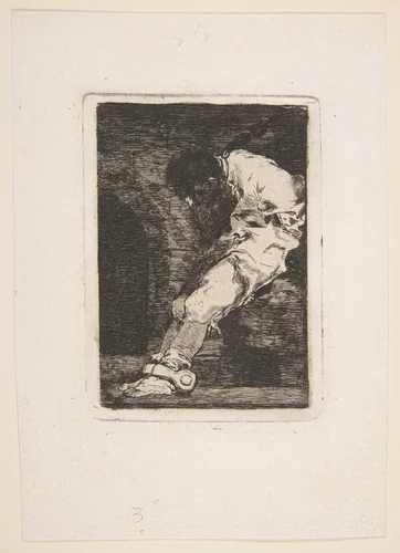 If he is guilty, let him die quickly (Si es deliquente qe, muera presto) by Goya, print