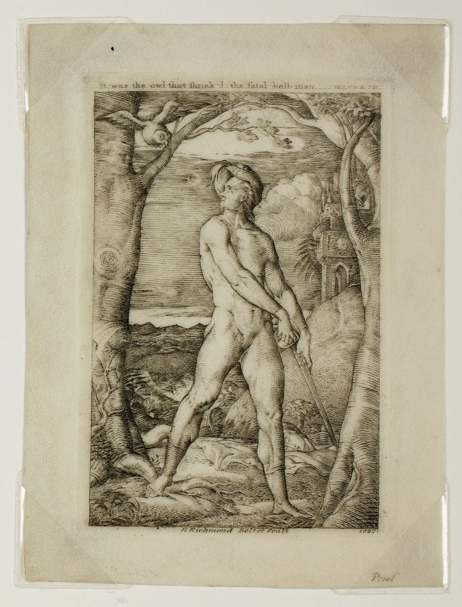 The Fatal Bellman by George Richmond, print, 1827