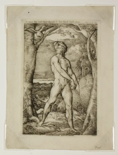 The Fatal Bellman by George Richmond, print, 1827