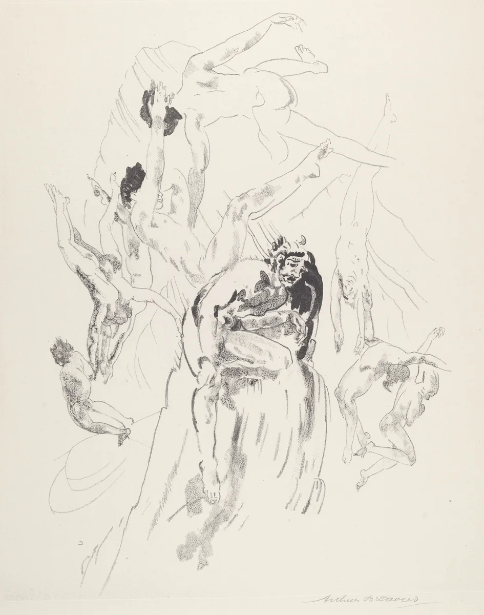Bird Men by Arthur B. Davies, print, 1919-1920
