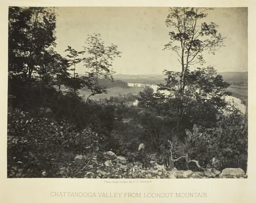 Chattanooga Valley from Lookout Mountain by George Barnard, photograph, 1864-1866