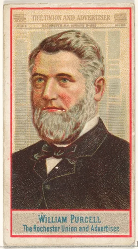 William Purcell, The Rochester Union and Advertiser, from the American Editors series (N1) for Allen & Ginter Cigarettes Brands by Allen & Ginter, print, 1887