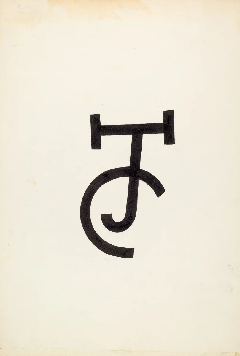 Cattle Brand by J. Henry Marley, index of american design, 1936