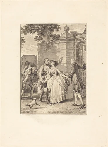 La confiance des belles âmes by Antoine-Jean Duclos, print, 1777