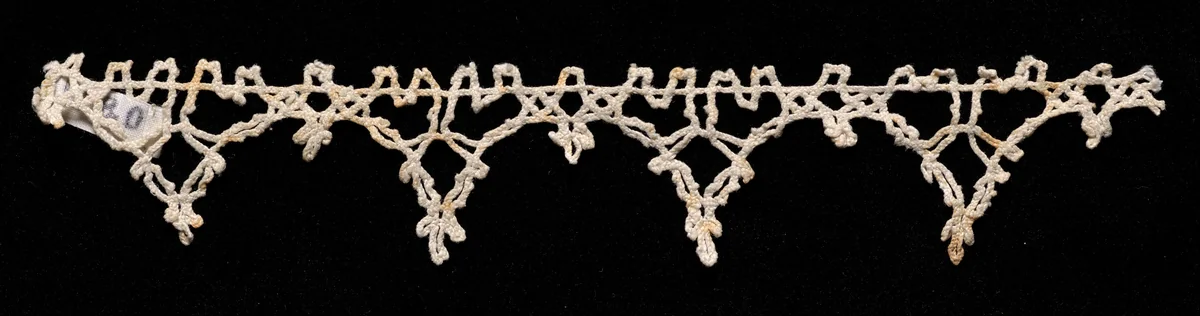 Bobbin Lace Edging with Points by Unknown, textile, 1540-1560
