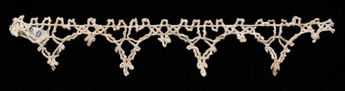 Bobbin Lace Edging with Points by Unknown, textile, 1540-1560