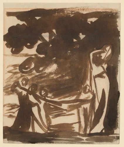 The Gower Family by George Romney, drawing, 1777