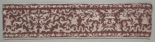Embroidered Strip by Unknown, textile, 1500-1599