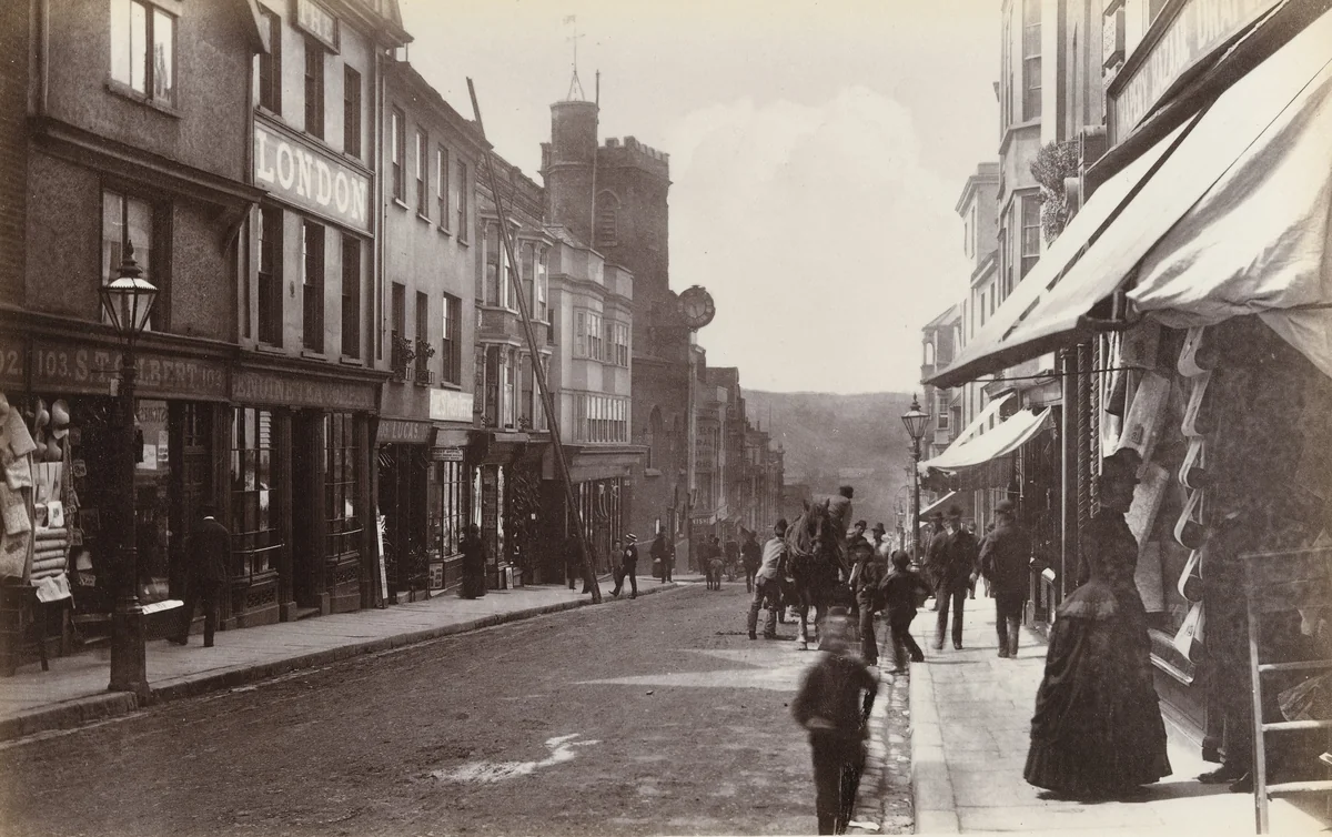 Exeter, Fore Street (No. 33) by Francis Bedford, photograph, 1860