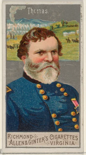 George Henry Thomas, from the Great Generals series (N15) for Allen & Ginter Cigarettes Brands by Allen & Ginter, print, 1888