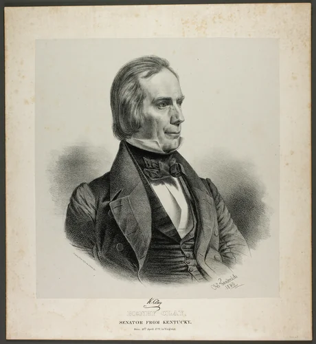 Henry Clay, Senator from Kentucky by Charles Fenderich, print, 1840