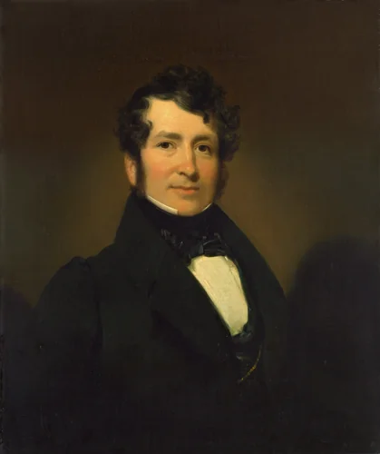George Pope Morris by Henry Inman, painting, 1836