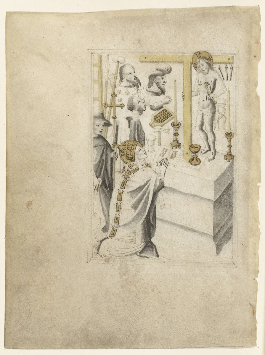 De Gregoriusmis by anonymous, drawing, 1430-1448