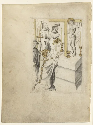 De Gregoriusmis by anonymous, drawing, 1430-1448