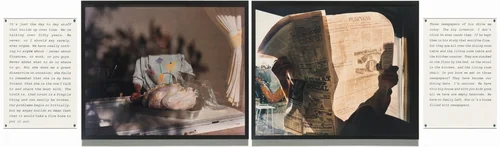 Thanksgiving Turkey/Newspaper by Larry Sultan, photograph, 1985-1992