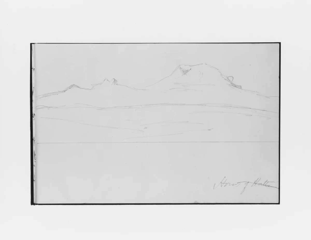 Horn of Haifa (from Sketchbook) by Mary Newbold Sargent, artwork, 1904