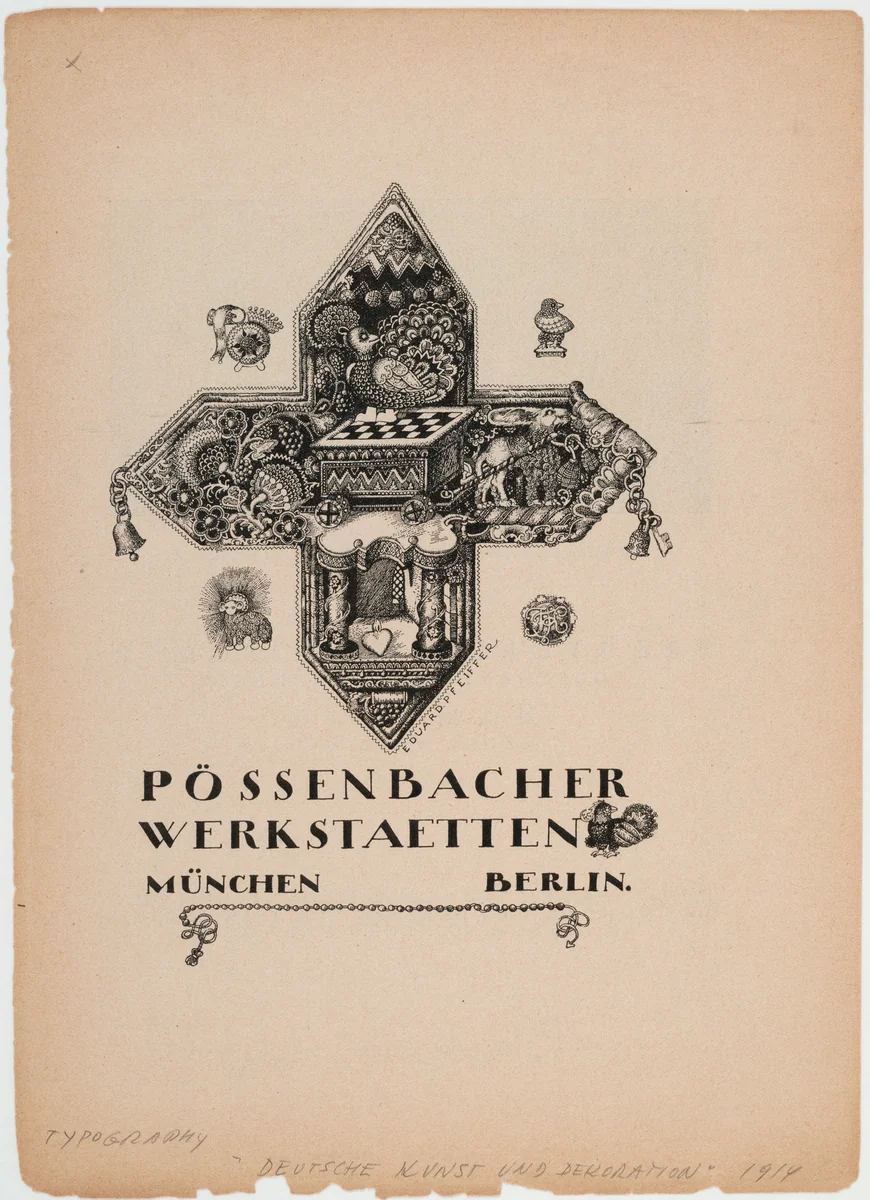Page from "Deutsche Kunst und Dekoration," 1914 by Unknown Artist, design, 1914