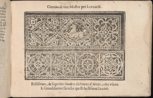 Corona delle Nobile et Virtuose Donne, Libro Terzo, page 3 (recto) by Cesare Vecellio, book, 1620