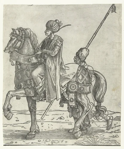 Soleiman de Grote by Jan Swart, print, 1526