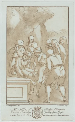 The Entombment by Stefano Mulinari, print, 1775-1785