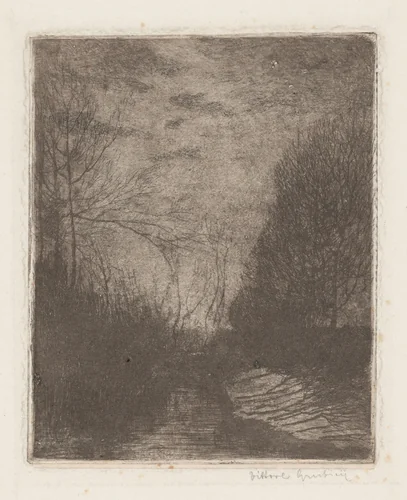 Countryside by Vittore Grubicy, print, 1893-1894