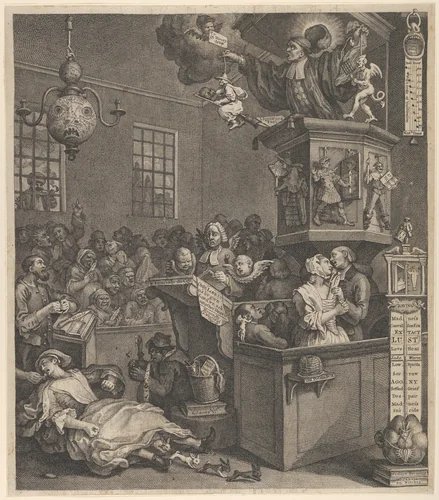 Credulity, Superstition, and Fanaticism by William Hogarth, print, 1762