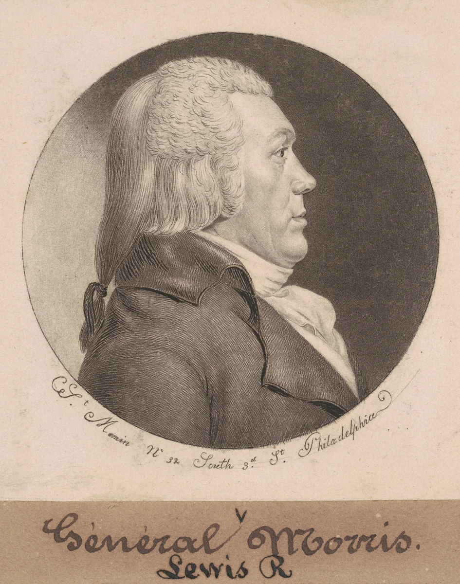 Lewis Richard Morris by Charles B. J. Févret de Saint-Mémin, print, 1798