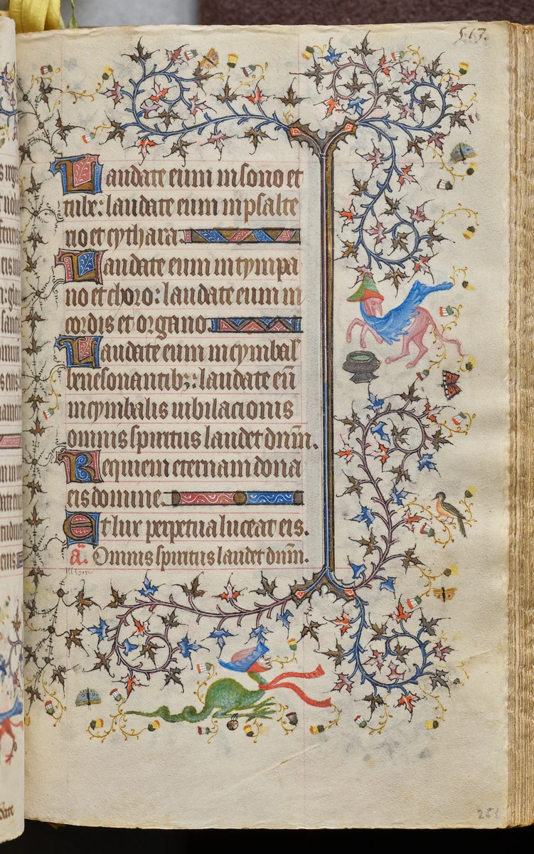 Hours of Charles the Noble, King of Navarre (1361-1425): fol. 251r, Text by Master of the Brussels Initials and Associates, book, 1400-1410
